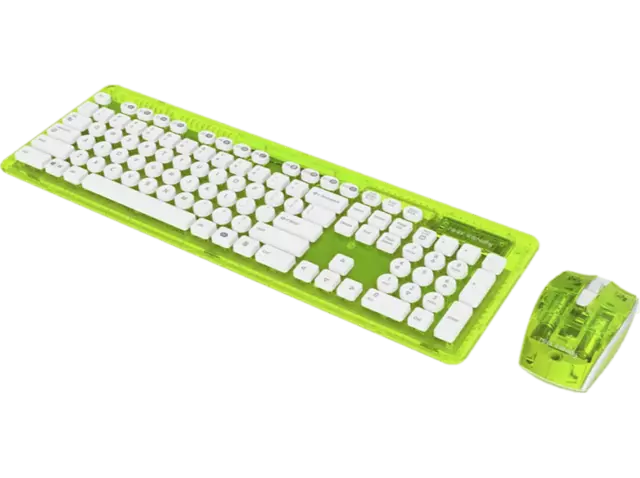 Comprar Teclado + Ratón Rock Candy Inalámbricos Verde Lima PC