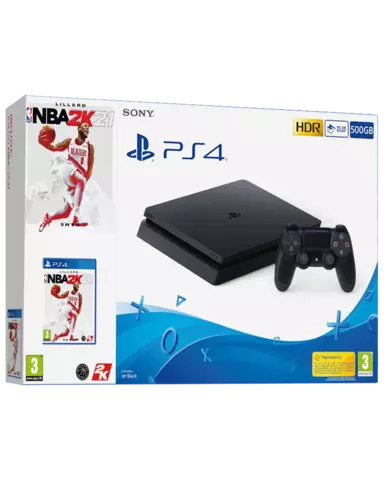 Comprar PS4 Consola Slim 500GB + NBA 2K21 PS4