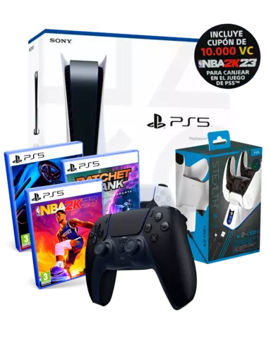 Consola PS5 + EA Sports FC 24 + Control Dualsense Midnight Black - Consolas  PlayStation