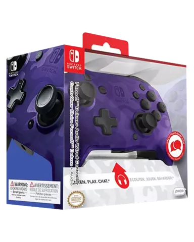 Comprar Mario Strikers: Battle League Football + Mando Pro Deluxe Faceoff Camuflaje Purpura Switch Pack Mando Púrpura