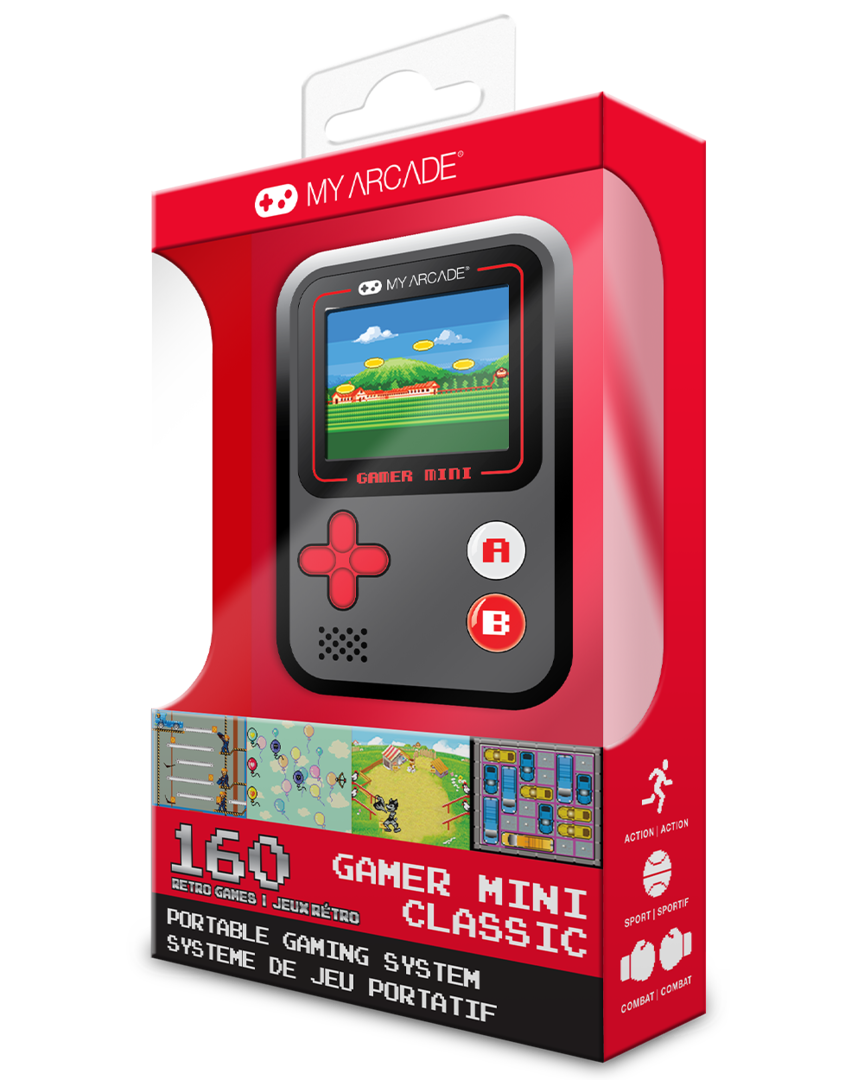 Consola my arcade mini classic negra/roja 160 games