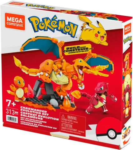 Comprar Pokemon Mega Construx - Charmander Evolution Set Figuras de Videojuegos