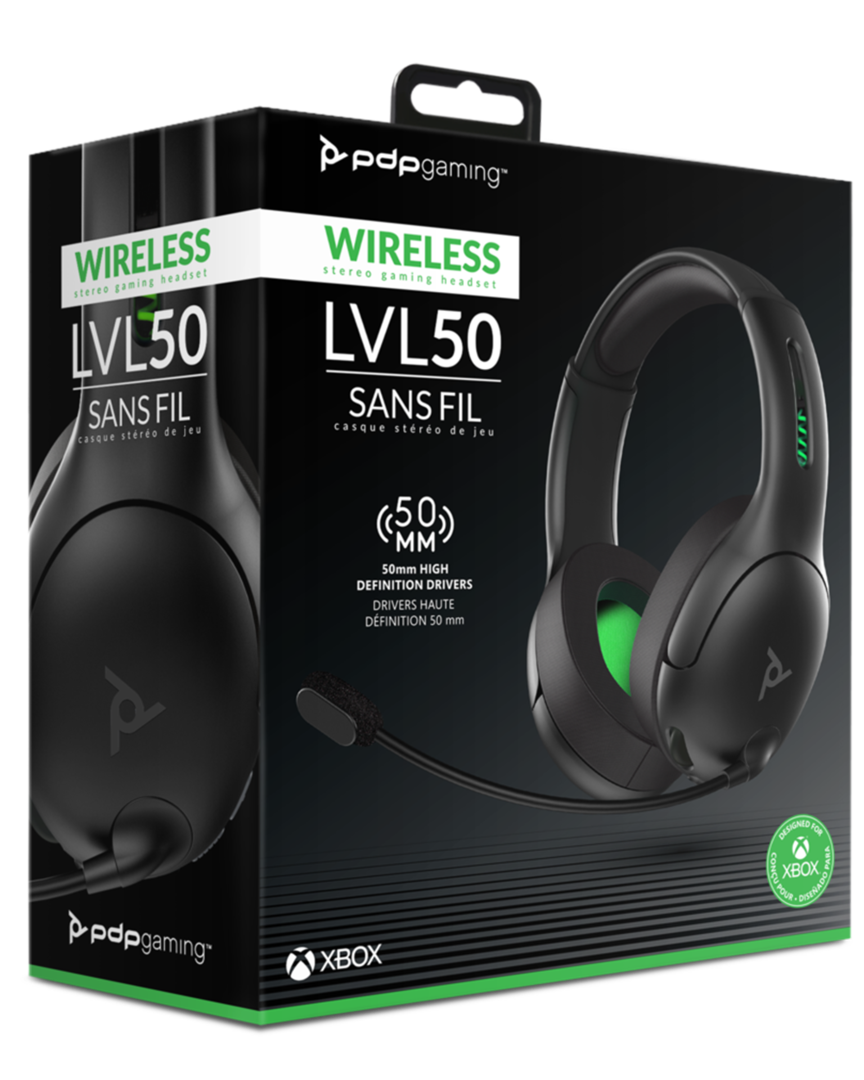 Auriculares gaming lvl50 wireless negro