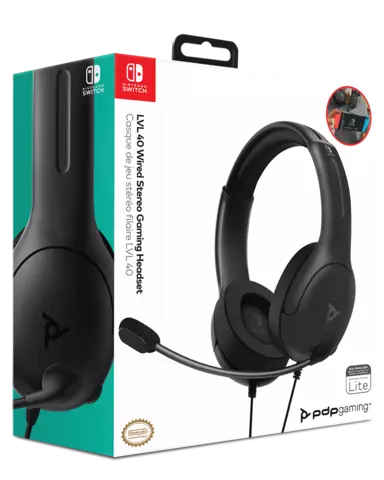 Comprar Auriculares Gaming Stereo LVL40 con Cable (Negro) Switch