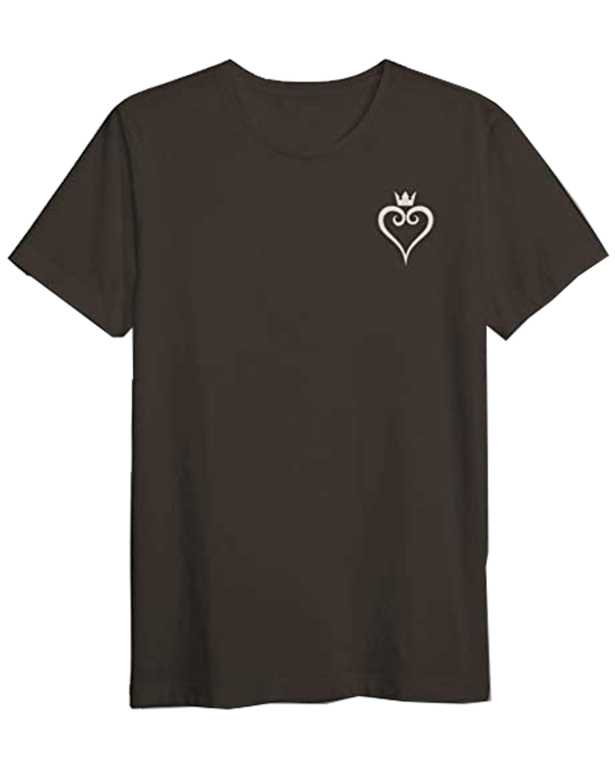 Camiseta corazón kingdom hearts negra talla l