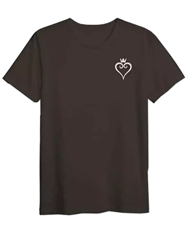 Camiseta Corazón Kingdom Hearts Negra Talla M