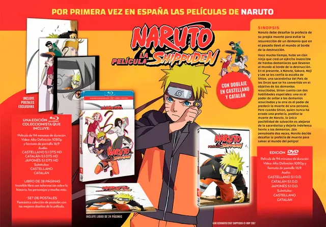 Comprar Naruto Shippuden: La Película (4) Edición Blu-ray Estándar DVD