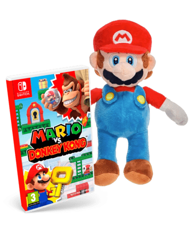 Comprar Mario Vs Donkey Kong + Peluche Super Mario 22 cm Switch Pack  Peluche Super Mario