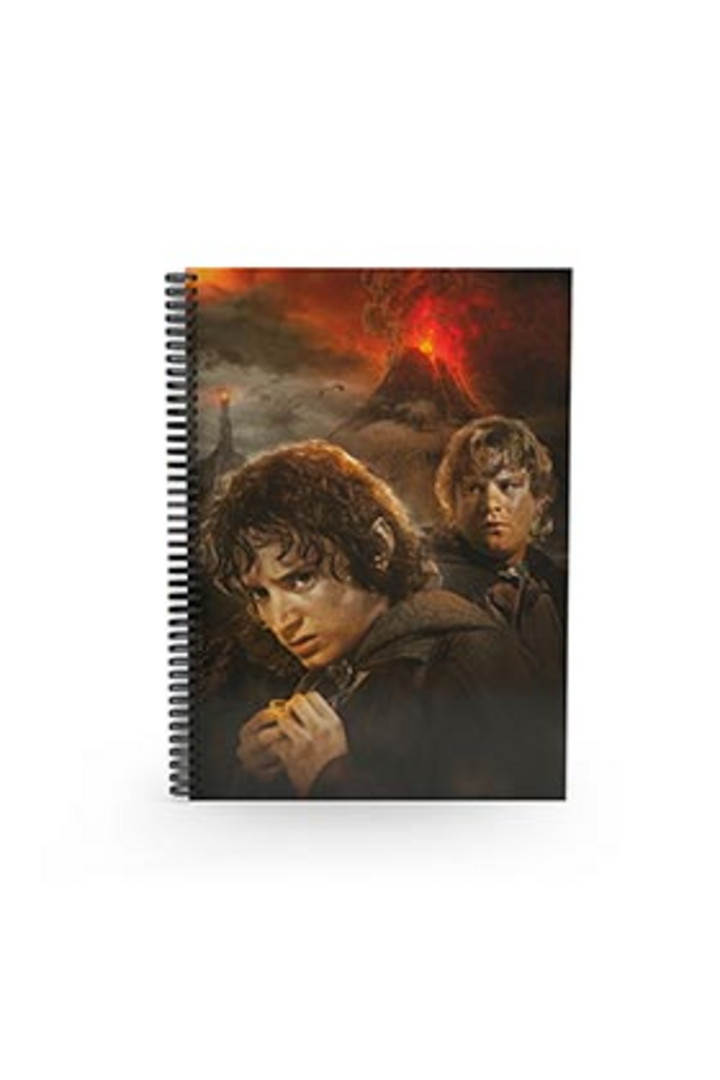Libreta efecto 3d frodo y sam el señor de los anillos