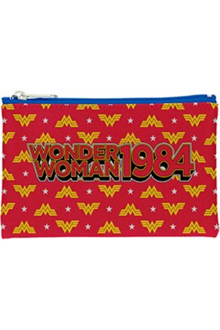 Estuche rectangular wonder woman 1984 logo universo dc