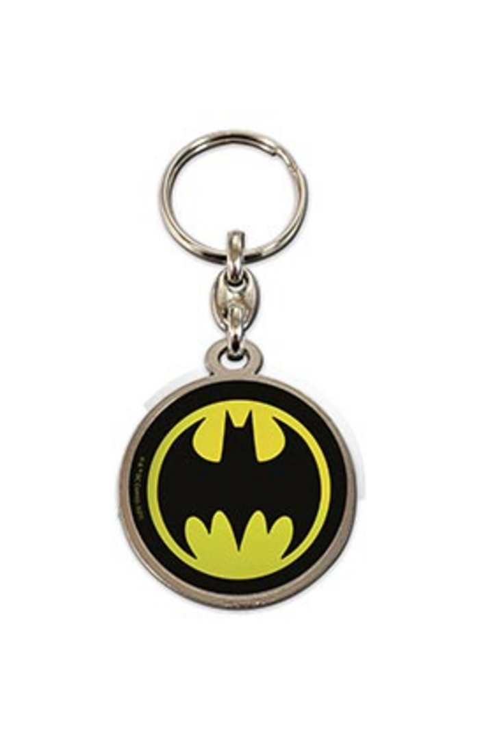 Llavero redondo metal logo batman universo dc