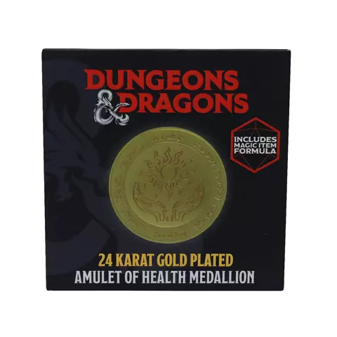 Comprar Medallón Amleto de Vida Dungeons & Dragons Chapado en Oro 24k Edición Limitada Fanattik Limitada