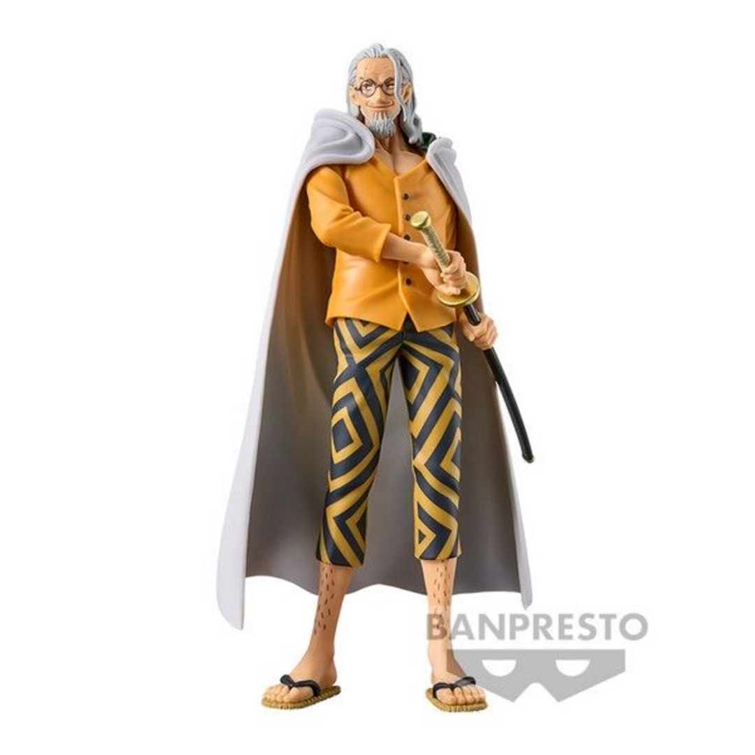Banpresto Figura de Acción Silvers Rayleigh - One Piece DXF The Grandline Series Extra, 17 cm, BP88990P Multicolor. Estatua coleccionable de piratas, ideal para fans del anime.