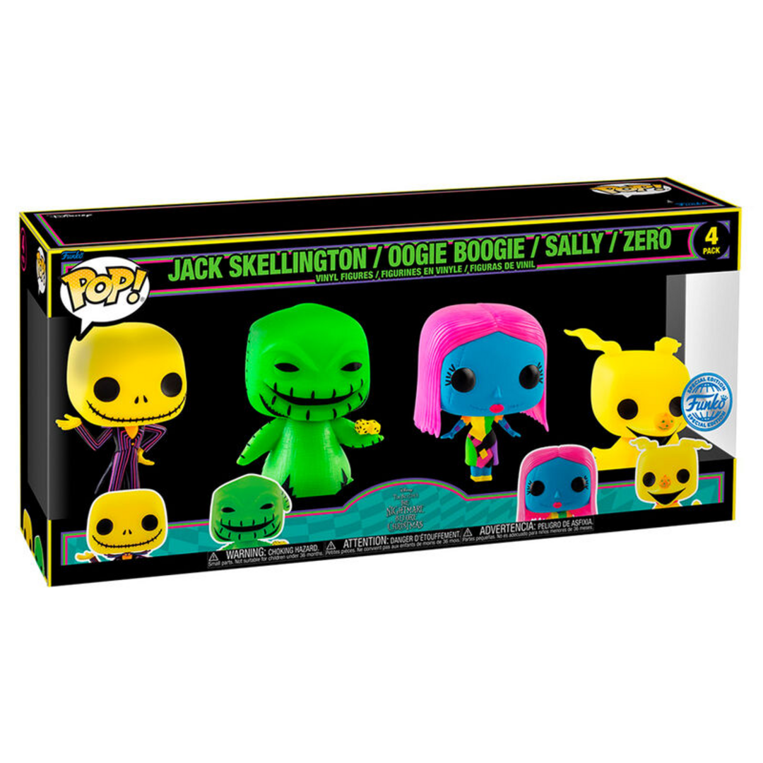 Blister 4 figuras pop disney pesadilla antes de navidad exclusive