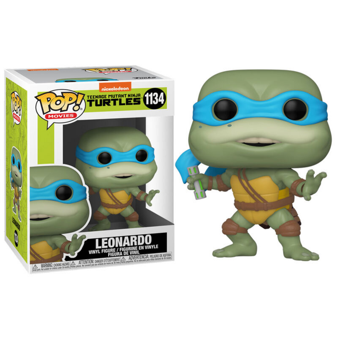 Funko Pop! Movies: Teenage Mutant Ninja Turtles (TMNT) 2- Leonardo - TMNT 2: Secret Of The Ooze (1991) - Figura de Vinilo Coleccionable - Idea de Regalo- Mercancia Oficial - Movies Fans