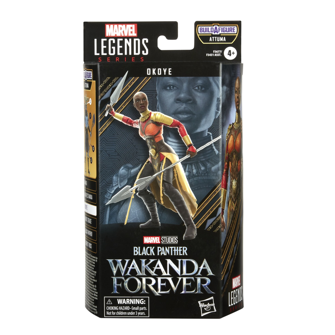 Figura Marvel Black Panther Wakanda Forever Okoye Serie Legends