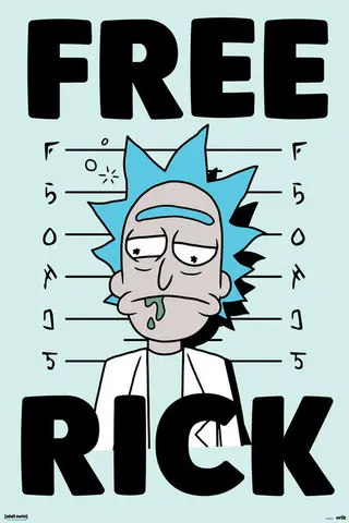 Comprar Poster Rick Y Morty Free Rick 