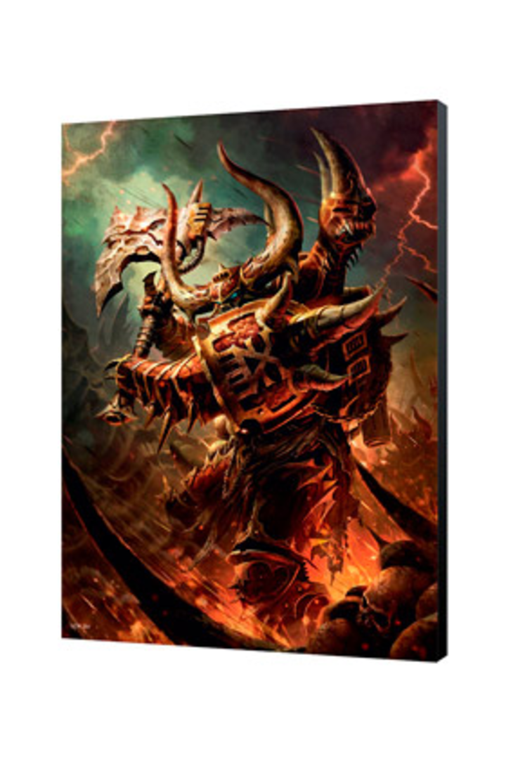 Khorn daemonkin panel de madera 36.6 x 50 cm warhammer 40000