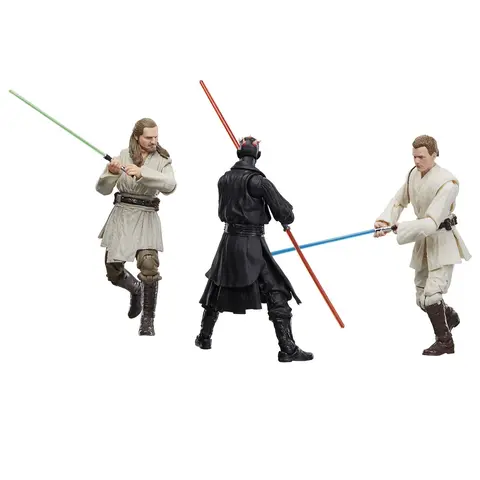 Reservar Pack Figuras Qui-Gon, Darth Maul y Obi-Wan Kenobi Star Wars Hasbro Estándar