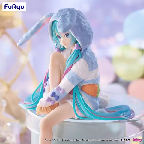 Reservar Figura Hatsune Miku Vocaloid Rabbit Ear Pijama Blue Ver. Noodle Stopper Furyu Figuras Estándar