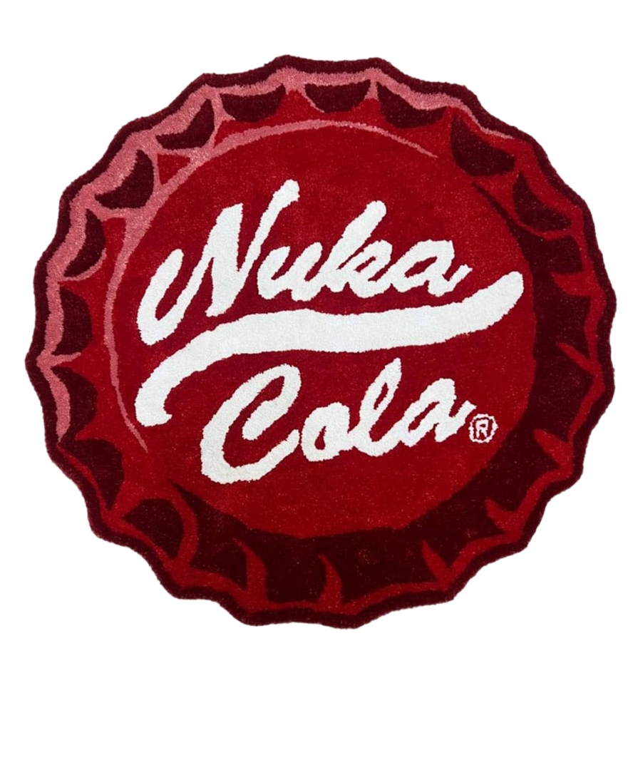 Alfombra réplica chapa de soda nuka-cola fallout devplus