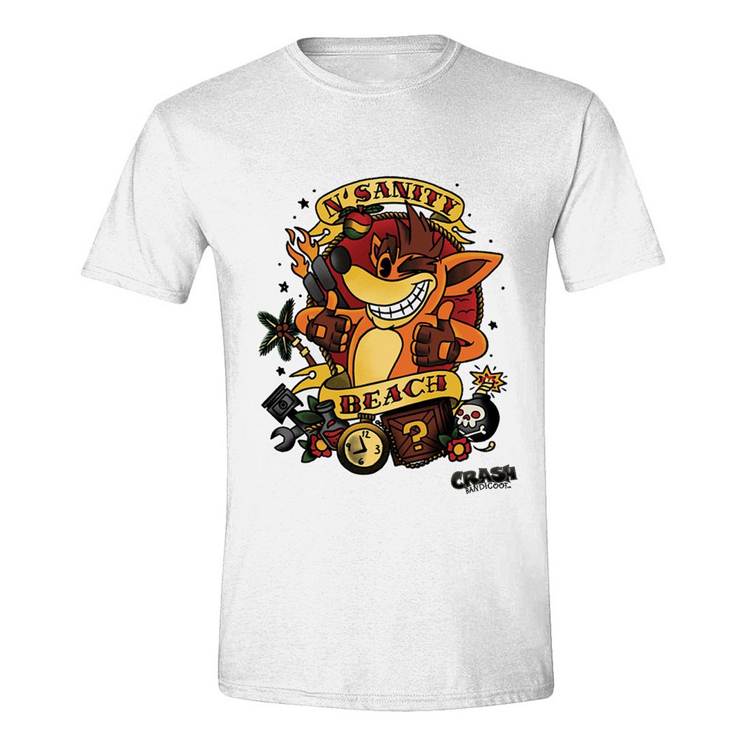 Crash bandicoot - camiseta n´sanity beach talla 2xl