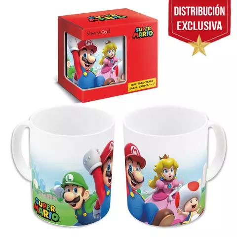 Comprar Super Mario - Taza De 325 ml Blanca Mario Y Sus Amigos Estándar