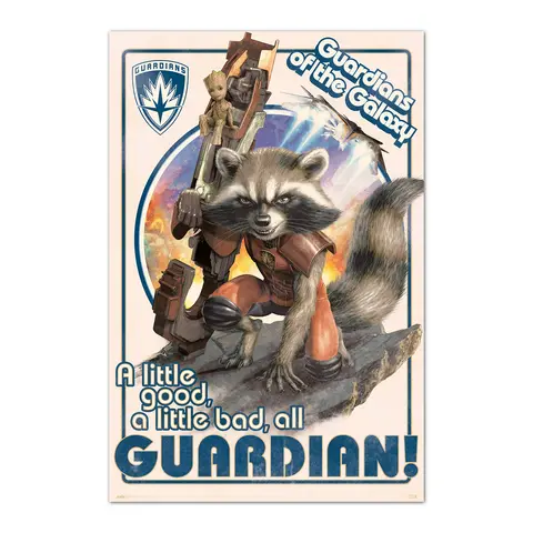Comprar Poster Marvel Guardians Of The Galaxy Rocket & Baby Groot 