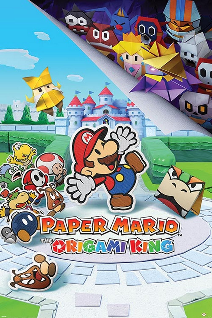 Poster nintendo super mario the origami king