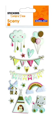 Comprar Pegatinas Sceny Scrap & Deco Baby Relieve 