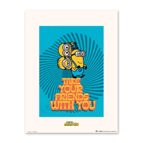 Comprar Print 30X40 cm Minions Take Your Friends With You 