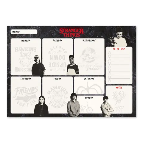 Comprar Bloc Planificador Semanal A4 Stranger Things
