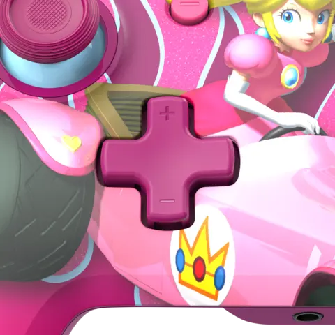 Comprar Mando Rematch Peach Flare con Cable con Licencia Oficial Nintendo Switch Grand Prix