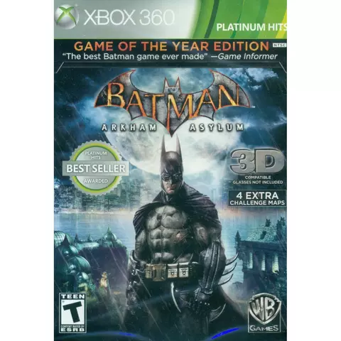 Comprar Batman: Arkham Asylum (Game of the Year Edition) (Platinum Hits) (Import) Xbox 360 Game of the Year