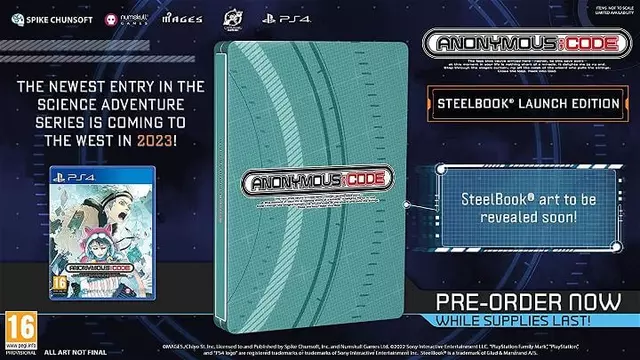 Comprar AnonymousCode (Steelbook Edition) PS4 Steelbook Edition