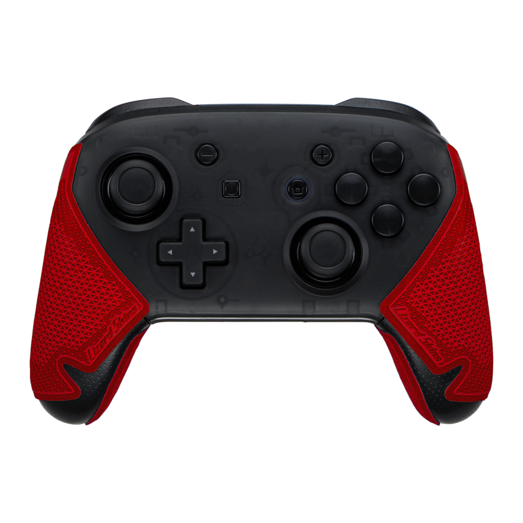 Lizard skins dsp controller grip para switch pro rojo carmesí