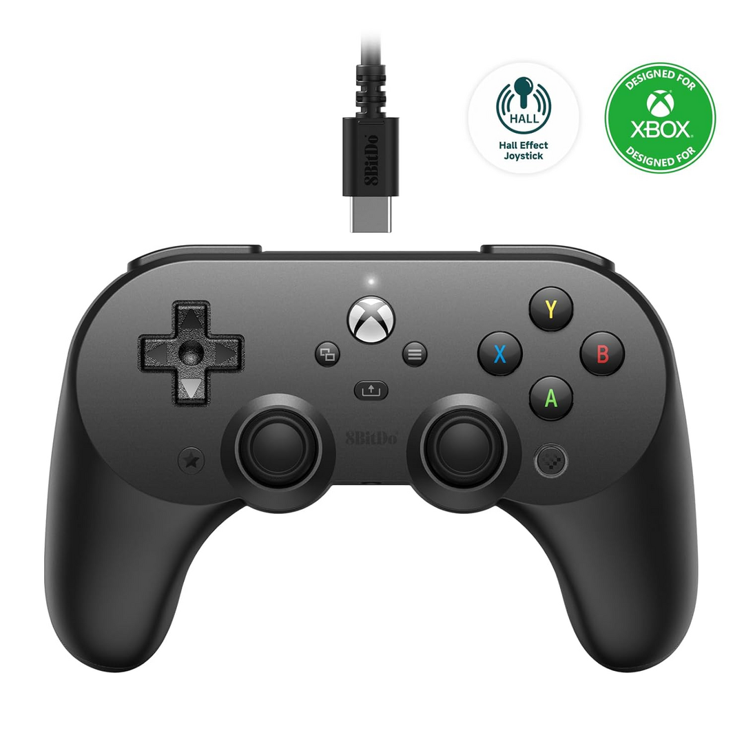 8bit do pro 2 gamepad xbox con cable negro