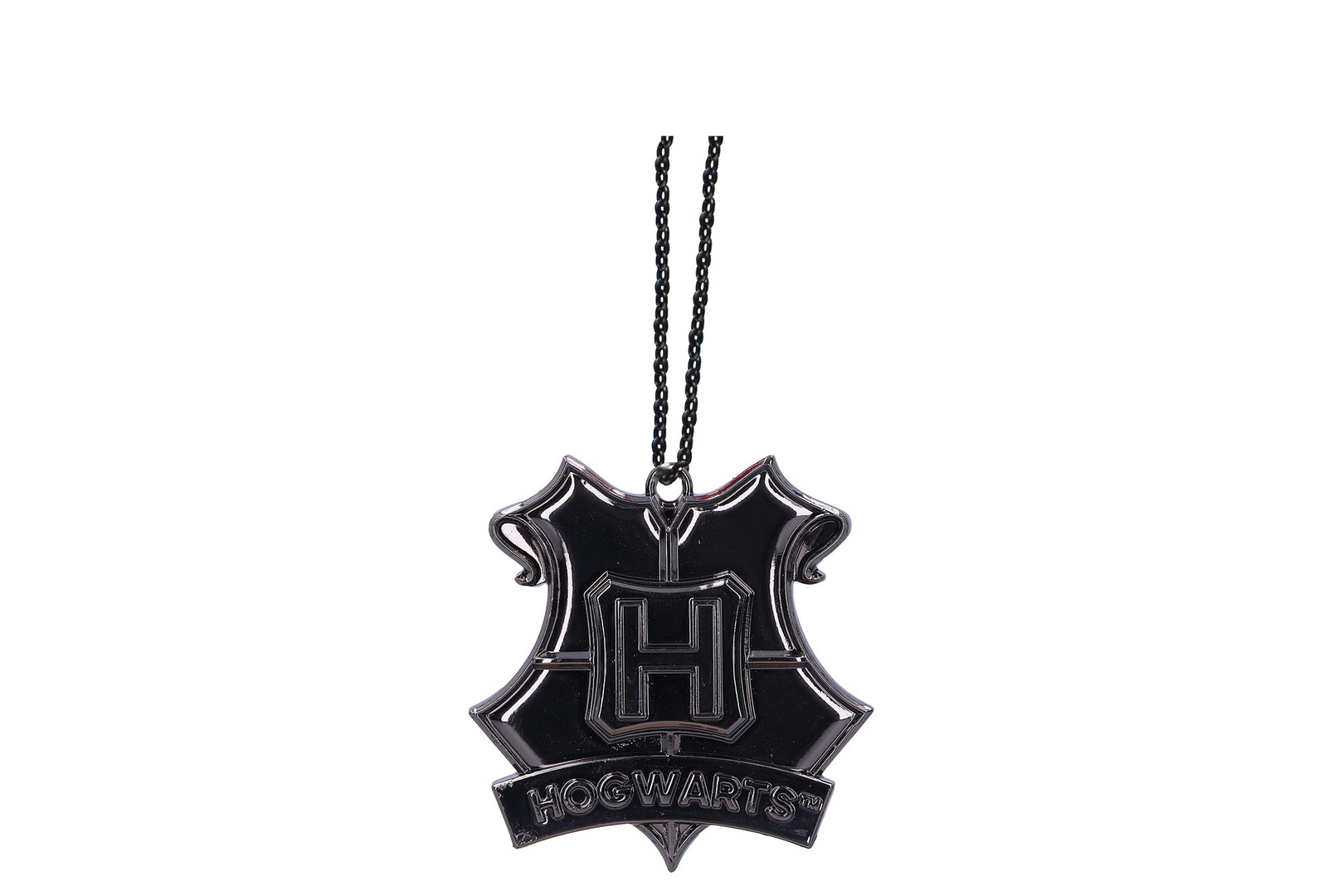 Harry potter hogwarts crest (silver) hanging ornament 6cm