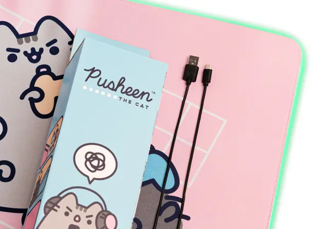 Comprar Alfombrilla Raton XXL Con Luz Led Pusheen 