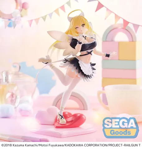 Reservar A Certain Scientific Railgun T Figura Luminasta PVC Misaki Shokuhou Fallen Angel Maid 20 cm Figuras Estándar