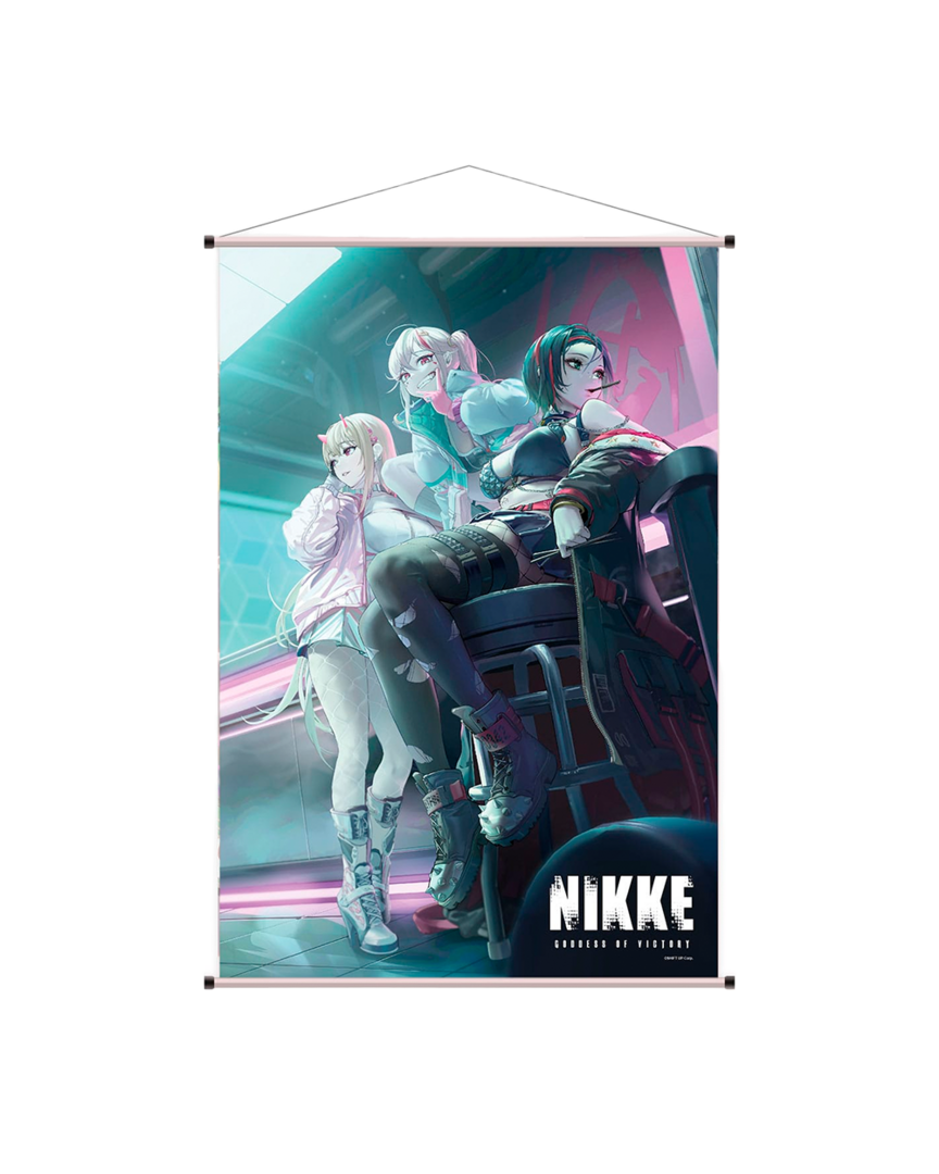 Póster de tela viper, jackal & crow goddess of victory nikke sakami merchandise 60x90cm