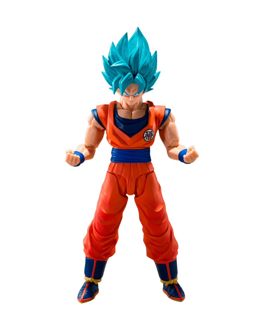 Figura son goku super saiyan blue dragon ball super sh figuarts