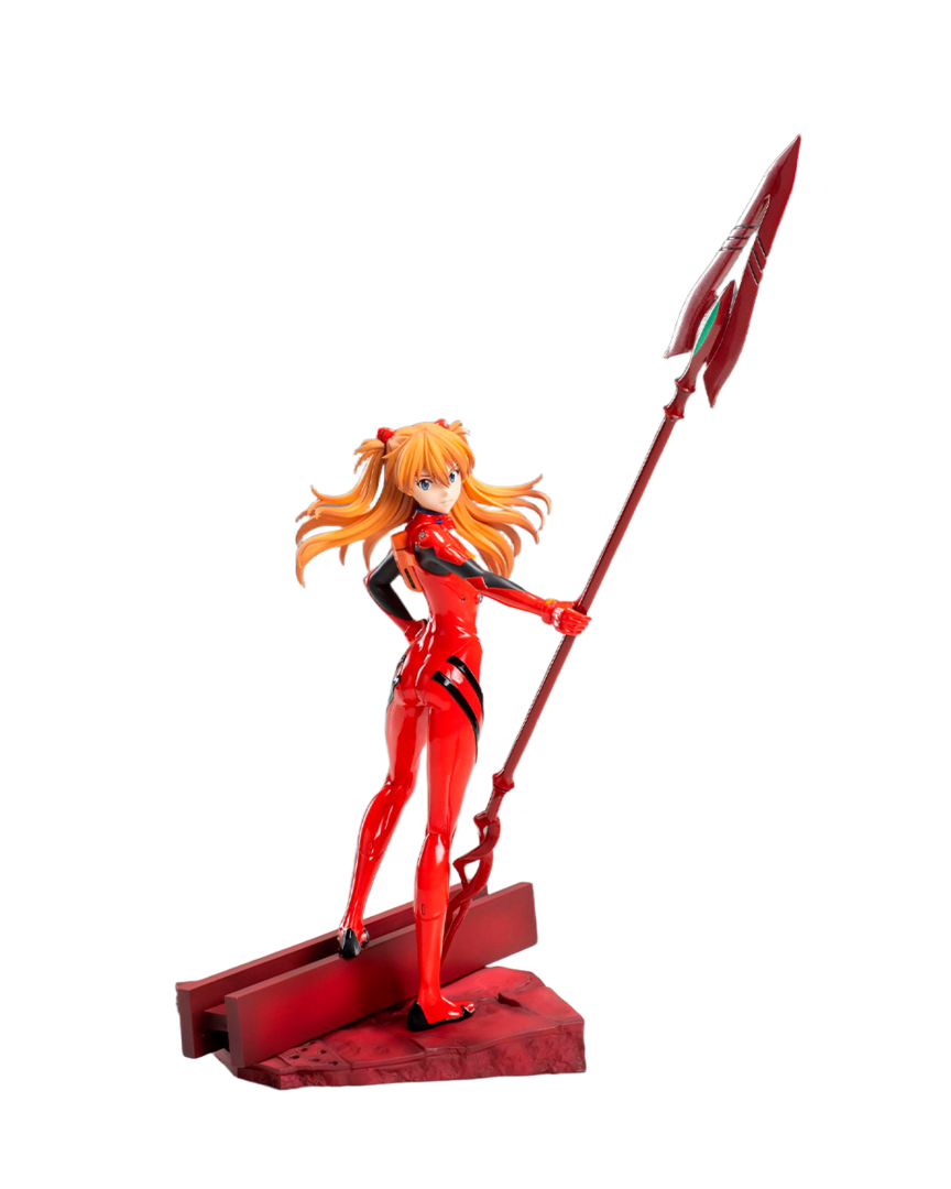 Figura asuka shikinami langley evangelion 3.0+1.0 x spear of longinus luminasta sega 20cm