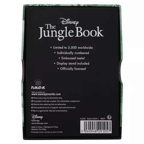 Reservar Lingote El Libro de la Selva Disney Edición Limitada Fanattik Limitada