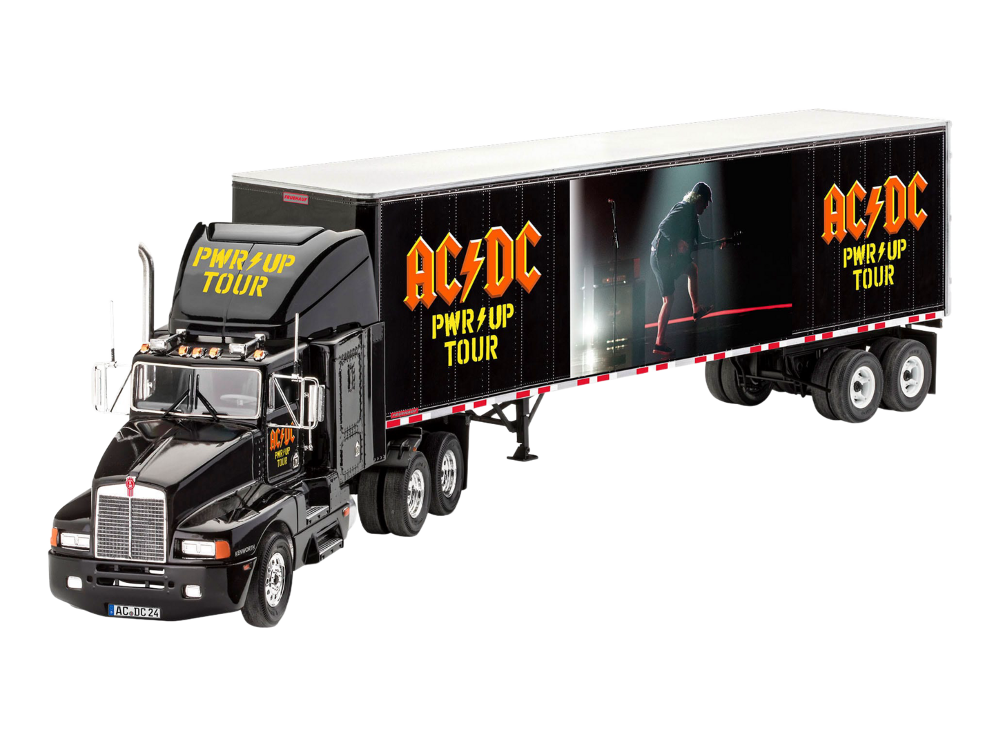 Model kit ac/dc camión y trailer tour revell