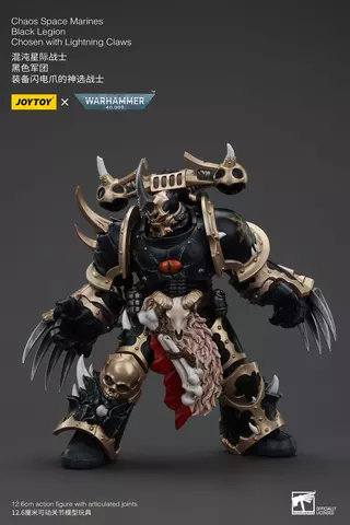 Reservar Figura Elegido de la Legión Negra con garras relámpago Warhammer 40K 1/18 JoyToy 20cm Figuras Estándar