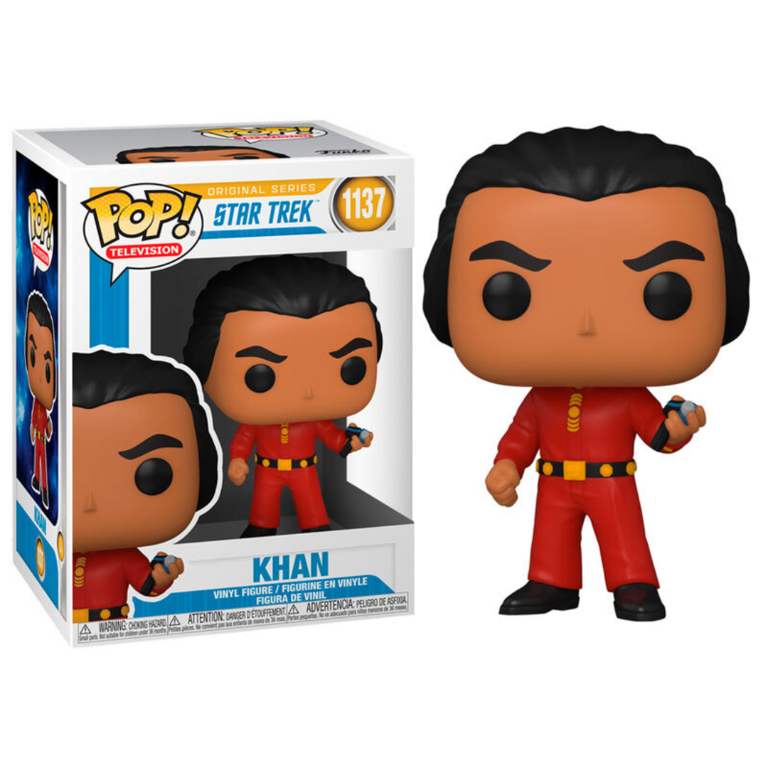 Funko Pop! TV: Star Trek - Khan - Star Trek The Original Series - Figura de Vinilo Coleccionable - Idea de Regalo- Mercancia Oficial - Juguetes para Niños y Adultos - TV Fans