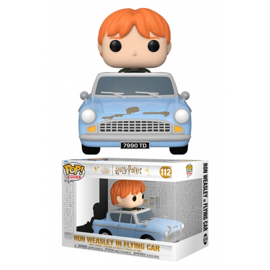Funko Pop! Ride Super Deluxe: Harry Potter Chamber of Secrets 20th - Ron Weasley with Car - Figura de Vinilo Coleccionable - Idea de Regalo- Mercancia Oficial - Juguetes para Niños y Adultos
