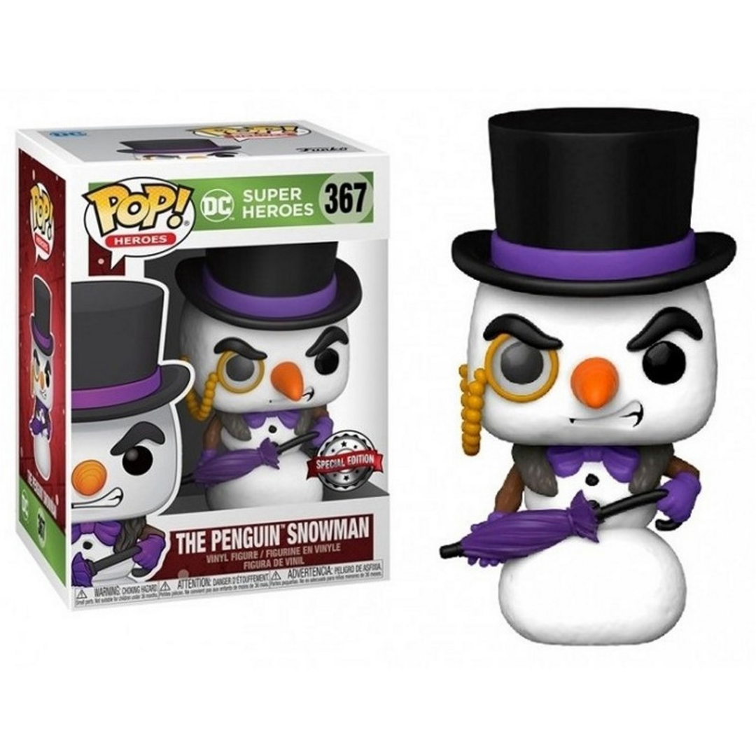 Funko Pop! Heroes: DC Holiday - Figura de Vinilo de pingüino como muñeco de Nieve
