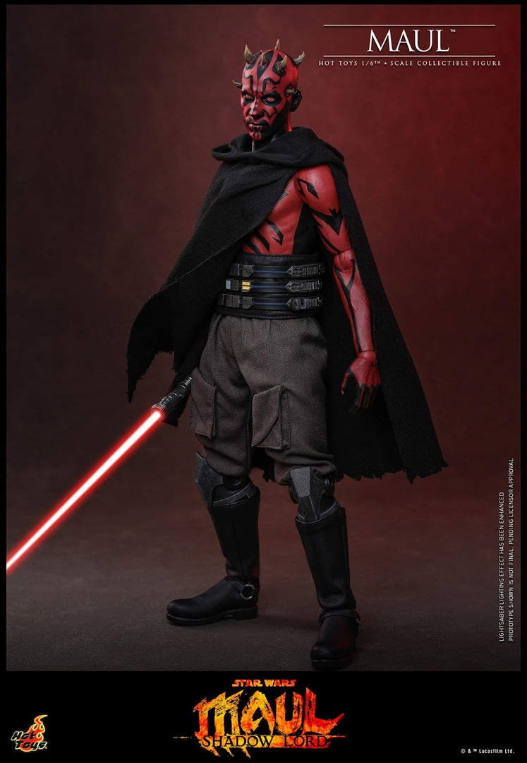 Figura maul star wars: el señor de las sombras tv masterpiece 1/6 hot toys
